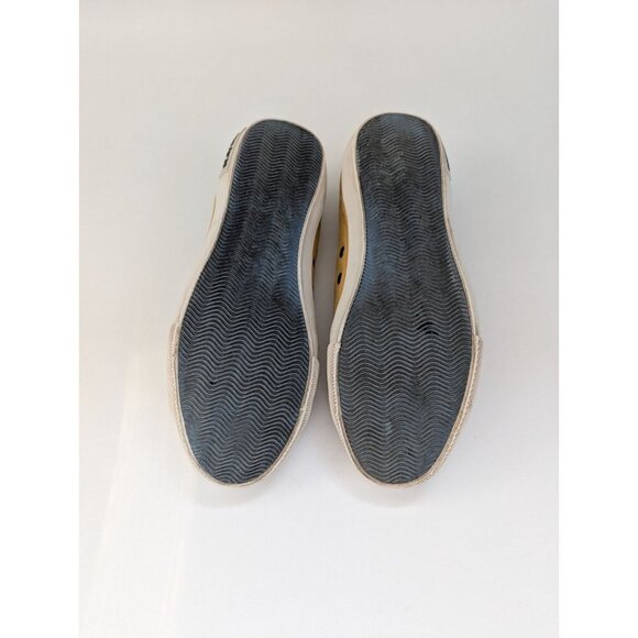 SeaVees Shoes Monterey Sneaker Women's 7.5 Canvas Yellow Lace Up - Picture 5 of 5